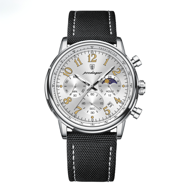 Herrenuhr Lederarmband Elegante Quarz