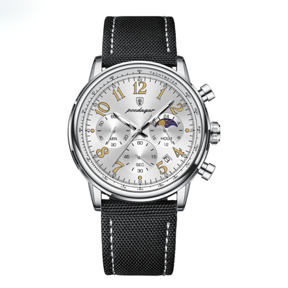 Herrenuhr Lederarmband Elegante Quarz