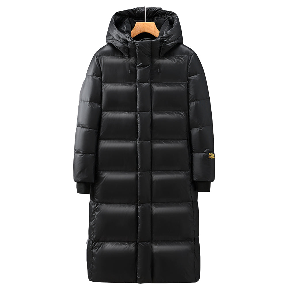 Damenschneeanorak Lang Wattiert mit Kapuze Winter