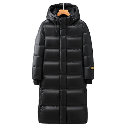 Damenschneeanorak Lang Wattiert mit Kapuze Winter