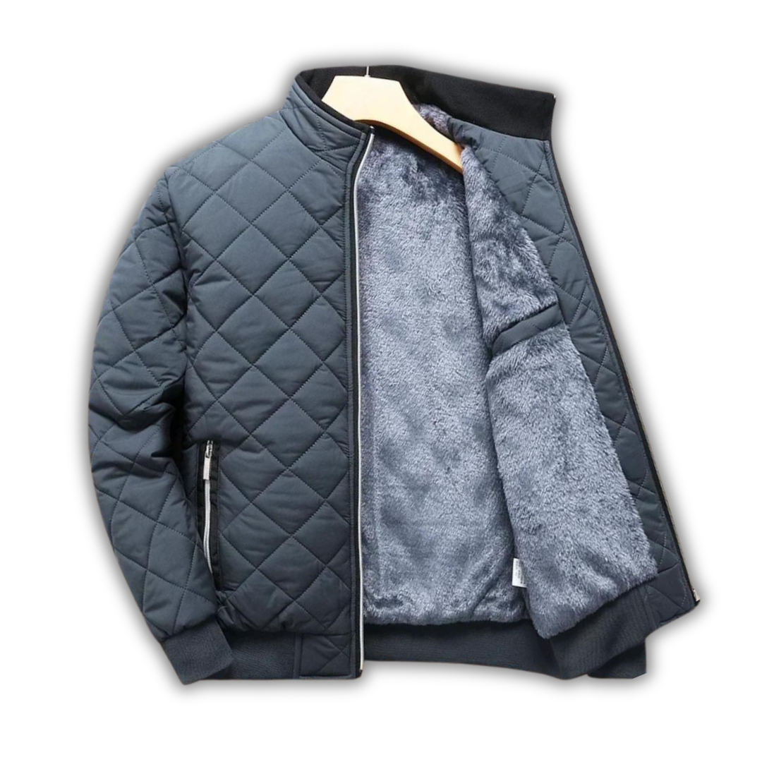 Herren Winterjacke Fleecegefüttert Gesteppt Warm - BerlinGlamour