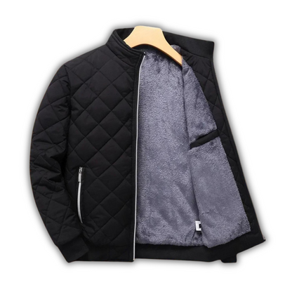 Herren Winterjacke Fleecegefüttert Gesteppt Warm