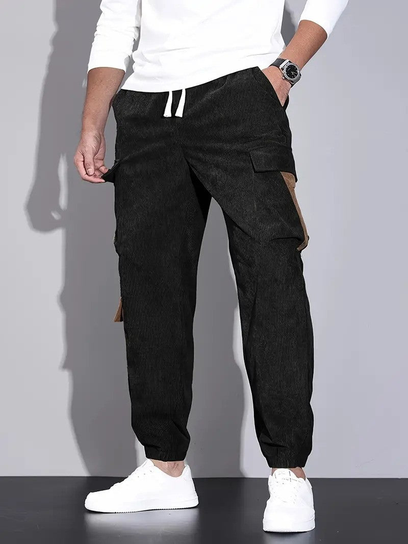 Herren Cordhose Bequem Lässig Freizeit - BerlinGlamour