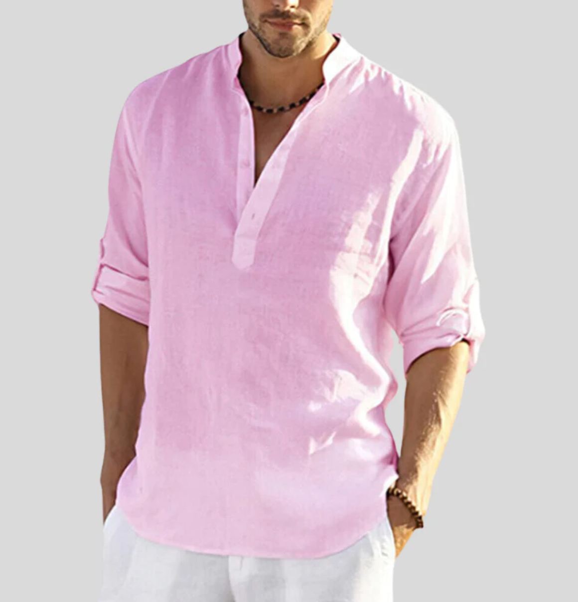 Herren Leinenhemd Sommer leicht Adriano