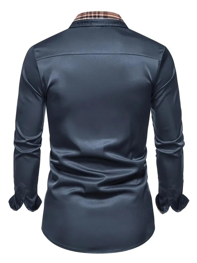 Aidan Kleid Hemd | Herren Langarmhemd mit Revers-Chaps Herrenmode