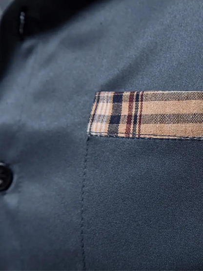 Aidan Kleid Hemd | Herren Langarmhemd mit Revers-Chaps Herrenmode