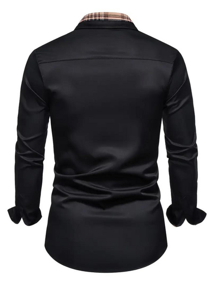 Aidan Kleid Hemd | Herren Langarmhemd mit Revers-Chaps Herrenmode