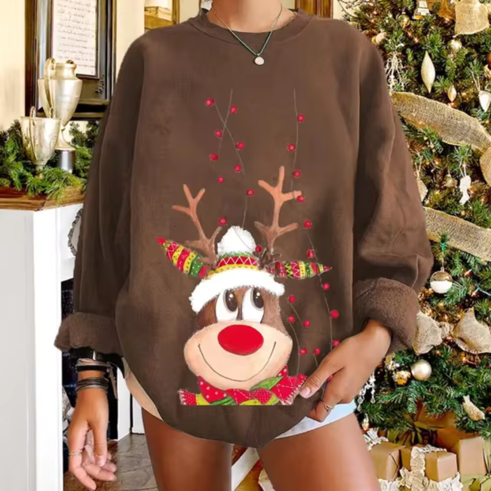 Weihnachtssweater Warm Gemütlich Herbst