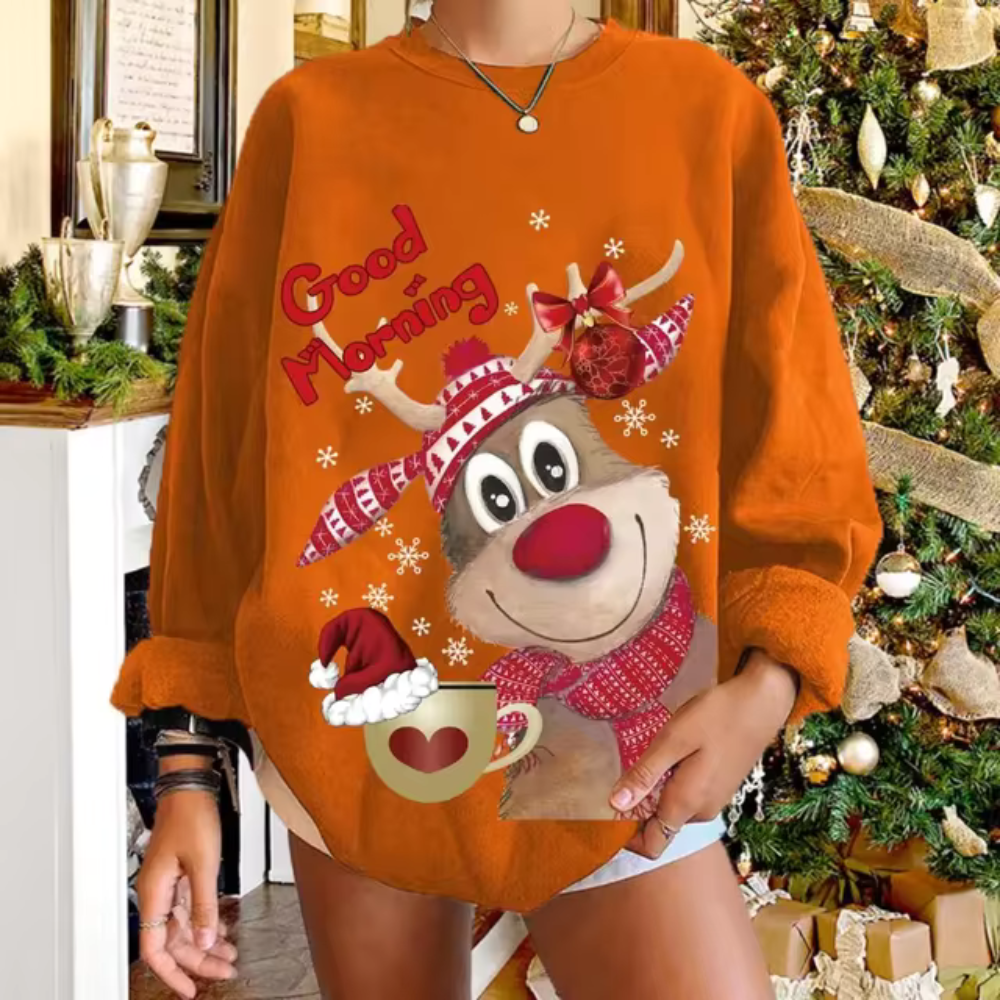 Weihnachtssweater Warm Gemütlich Herbst