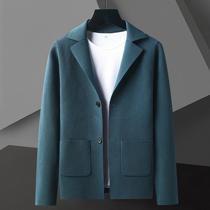 Herren Cardigan Baumwolle Langarm Reverskragen Modern - BerlinGlamour