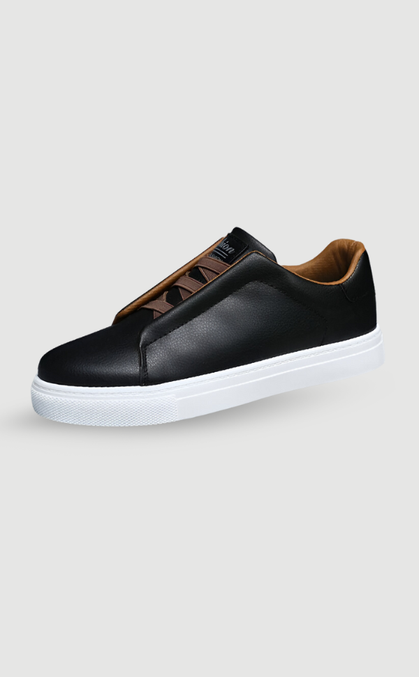 Weißer Herrensneaker Leder Hochwertig Elegent - BerlinGlamour