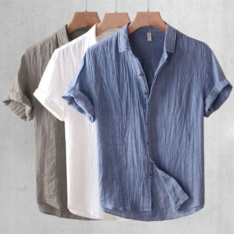 Herrenhemd Leinen Elegant Slim Fit Sommer - BerlinGlamour