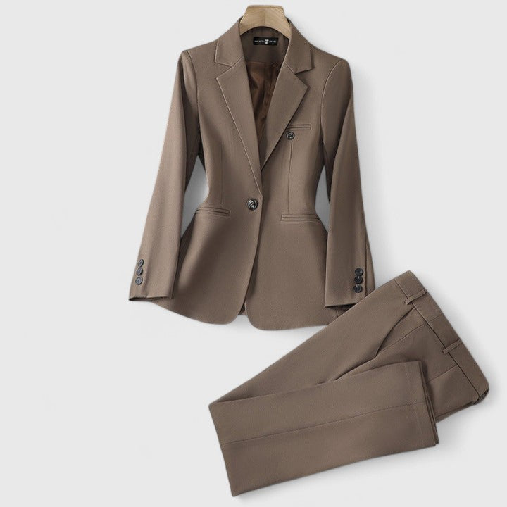 Damen Büroanzug Set Zweiteilig Formal Elegant