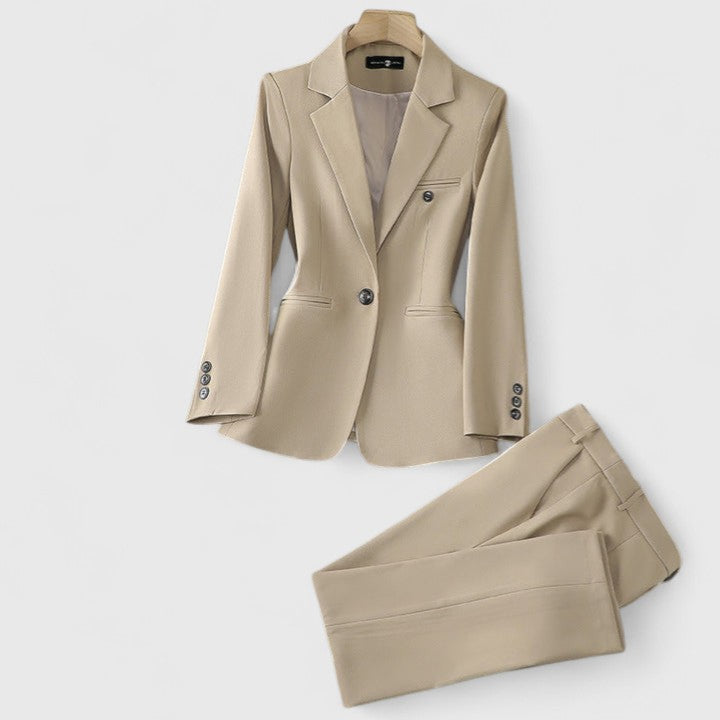 Damen Büroanzug Set Zweiteilig Formal Elegant