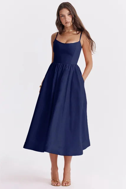 Elegantes Midikleid Berlin Chic Damenkleid