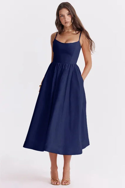 Elegantes Midikleid Berlin Chic Damenkleid