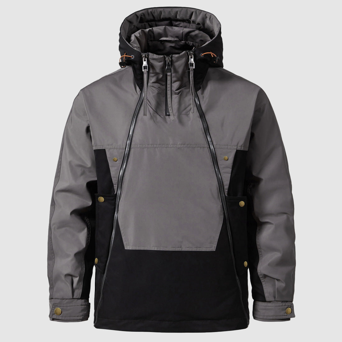 Wasserdichte Herren-Anorak-Mantel mit Kapuze - BerlinGlamour