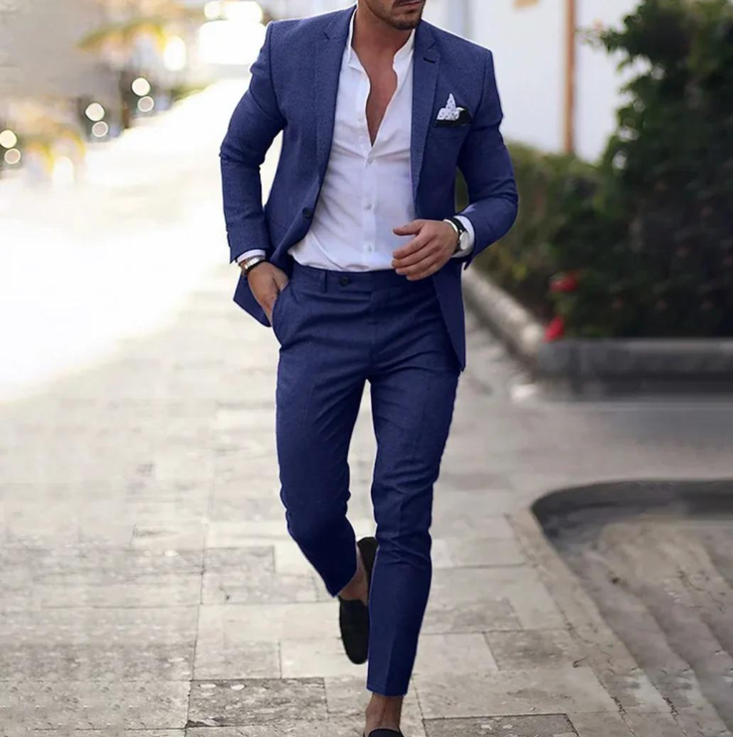 Maßgeschneiderter Herren Anzug Zweiteilig Blazer Hose - BerlinGlamour