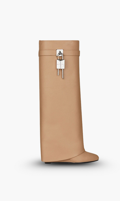 Vegane Stiefel Frauen Hochwertig Elegant Lederoptik