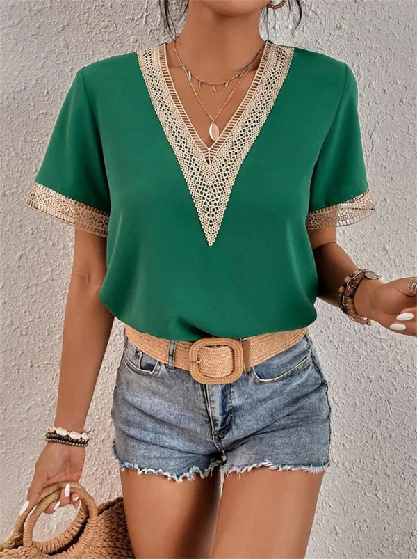Damen Oberteil Ausschnitt Top sexy