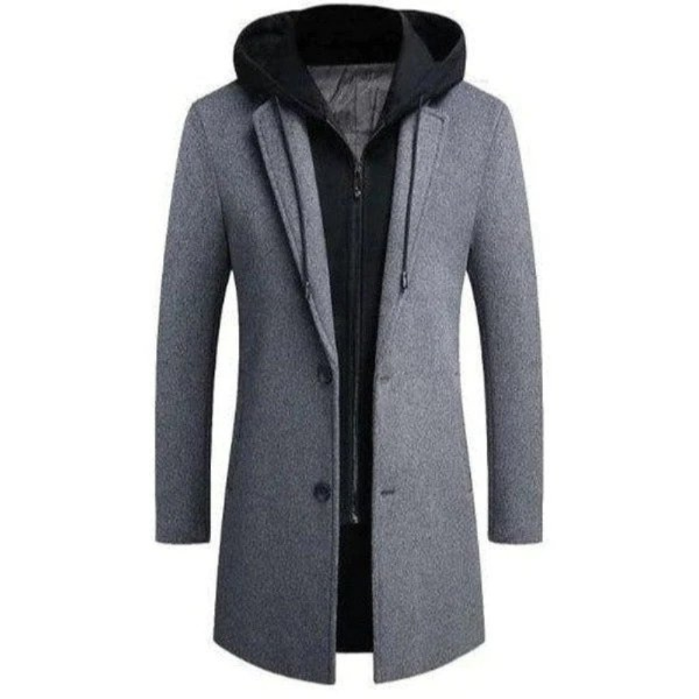 Leder Straßenmantel Arkham Stil Schwarz - BerlinGlamour