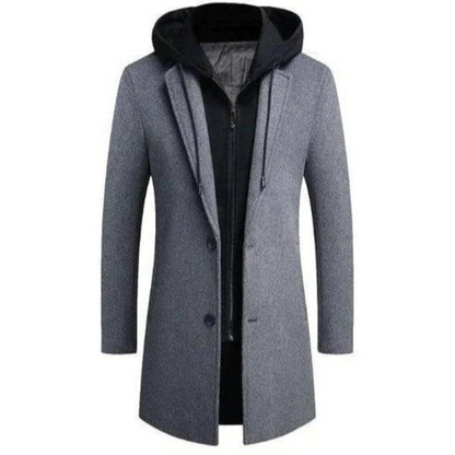 Leder Straßenmantel Arkham Stil Schwarz - BerlinGlamour