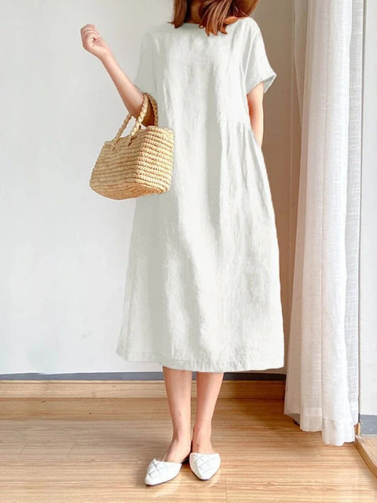 Übergrößen Kleid aus Artemisia Stoff