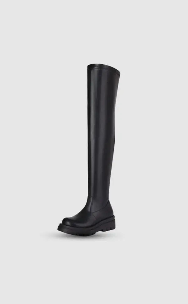 Overknee Stiefel Damen Chic Schwarz - BerlinGlamour