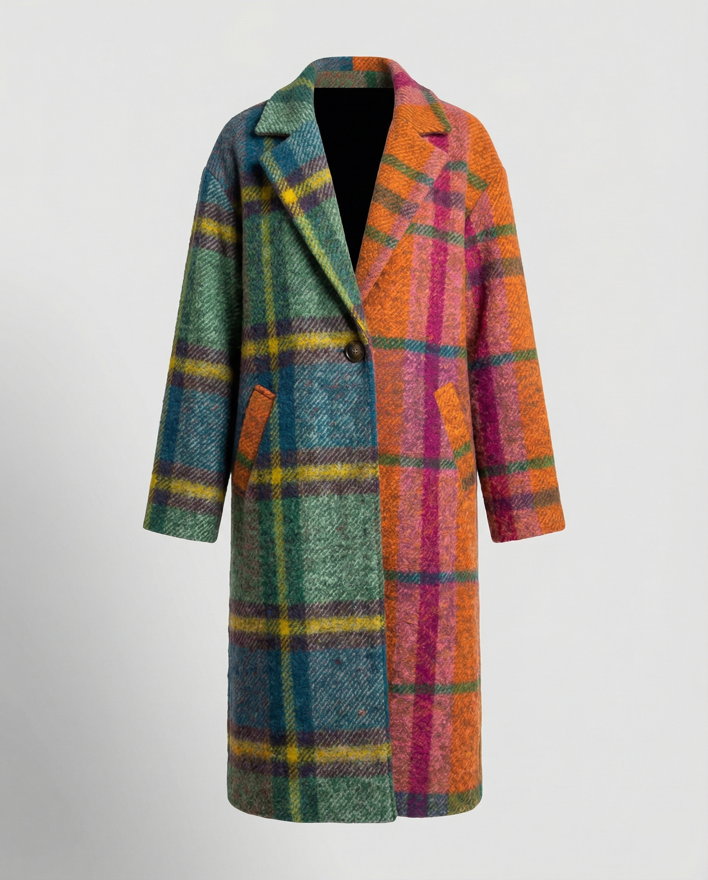Damen Wollmantel Klassisch Warm Winter
