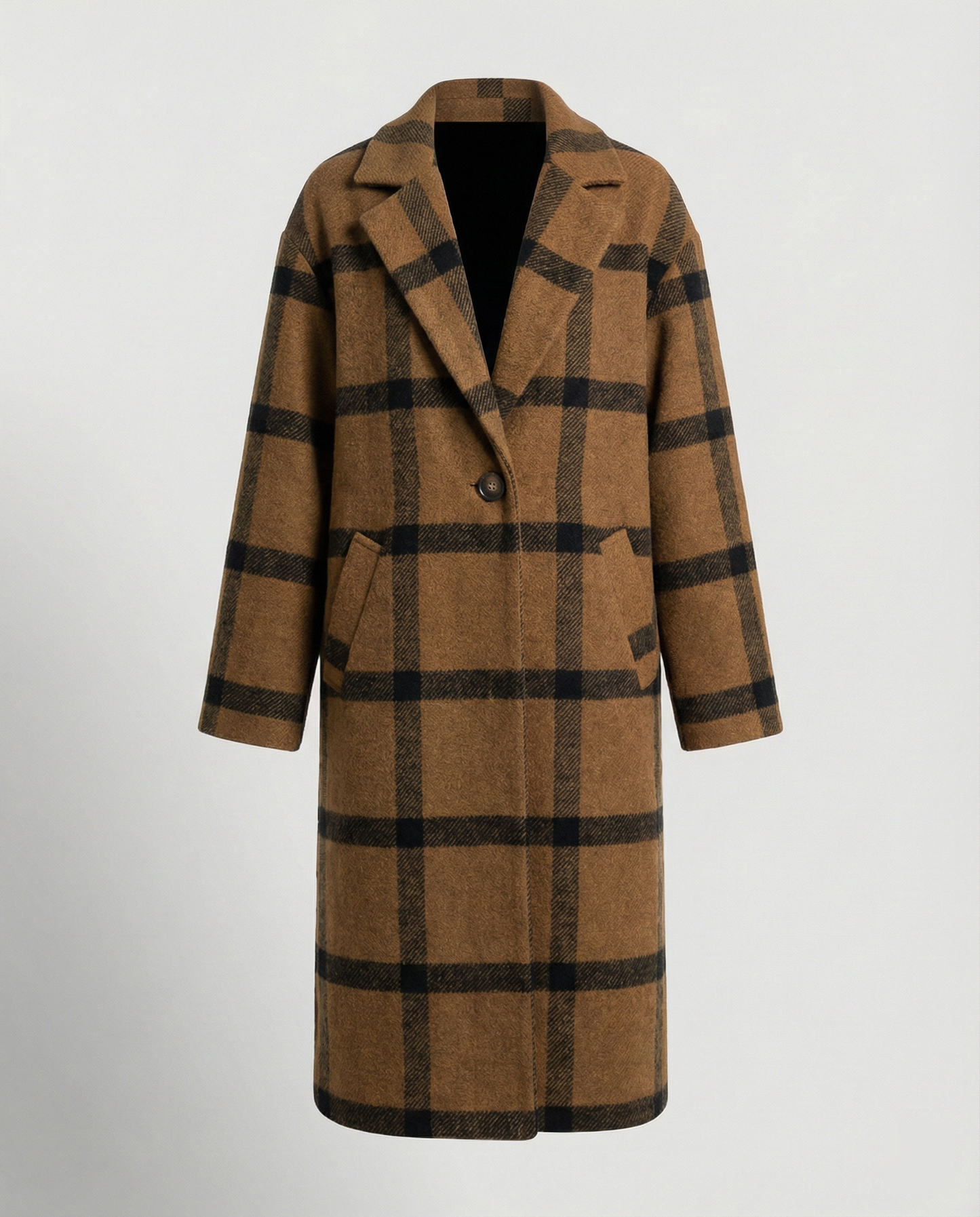 Damen Wollmantel Klassisch Warm Winter
