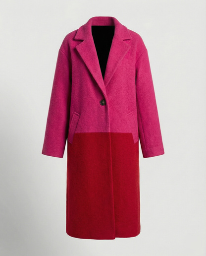 Damen Wollmantel Klassisch Warm Winter