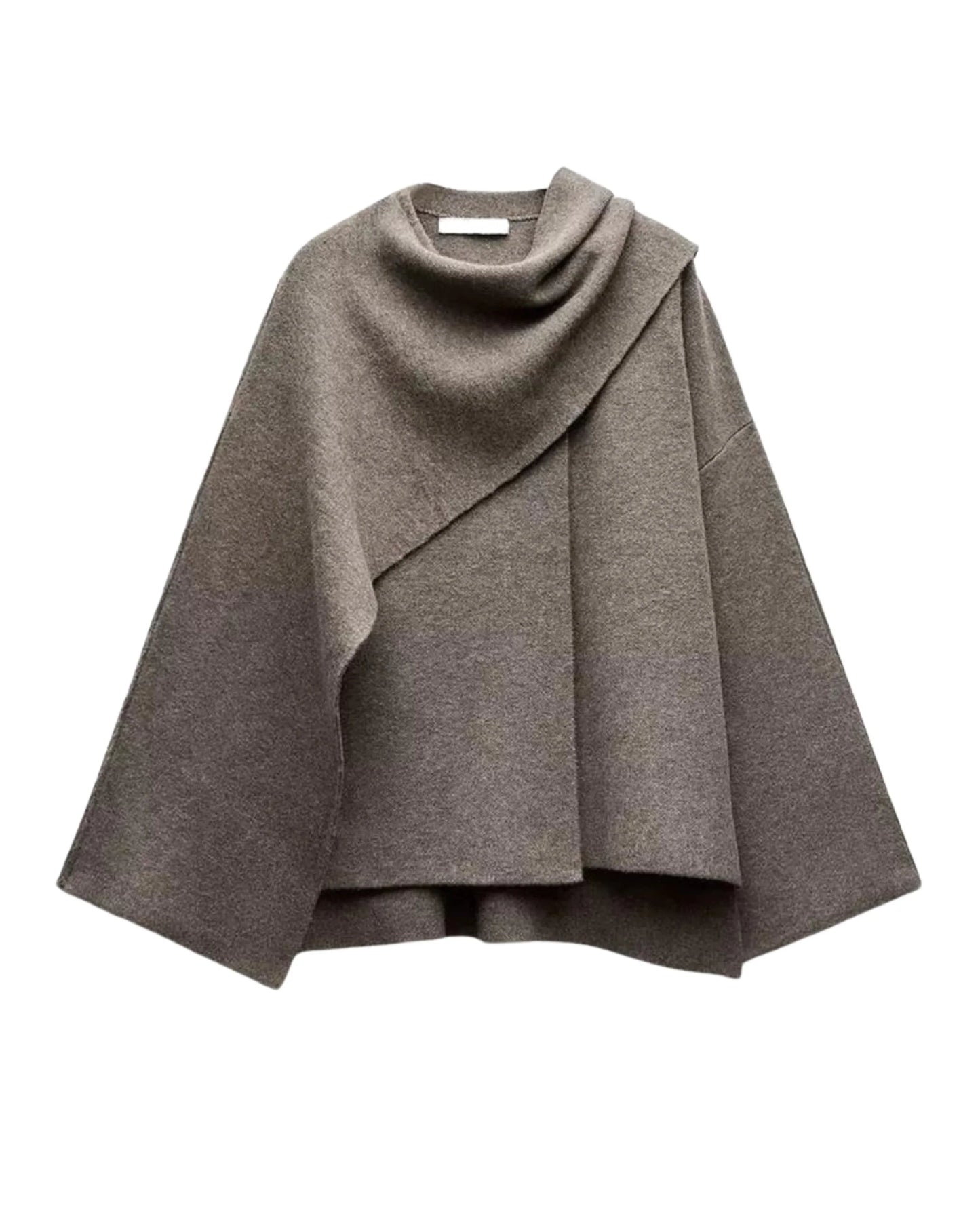 Asymmetrischer Cape-Mantel für Damen 1