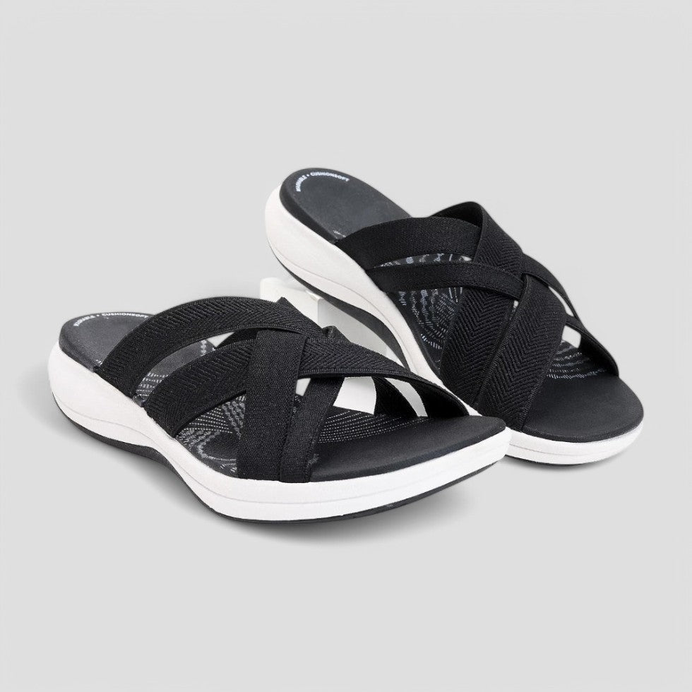 Atmungsaktive Slip-On-Sandalen für Damen 6