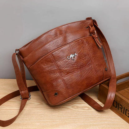 Leder Umhängetasche Vintage Damen Schick