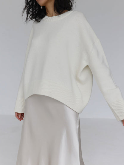 Damen Oversized Pullover Winterweich Groß