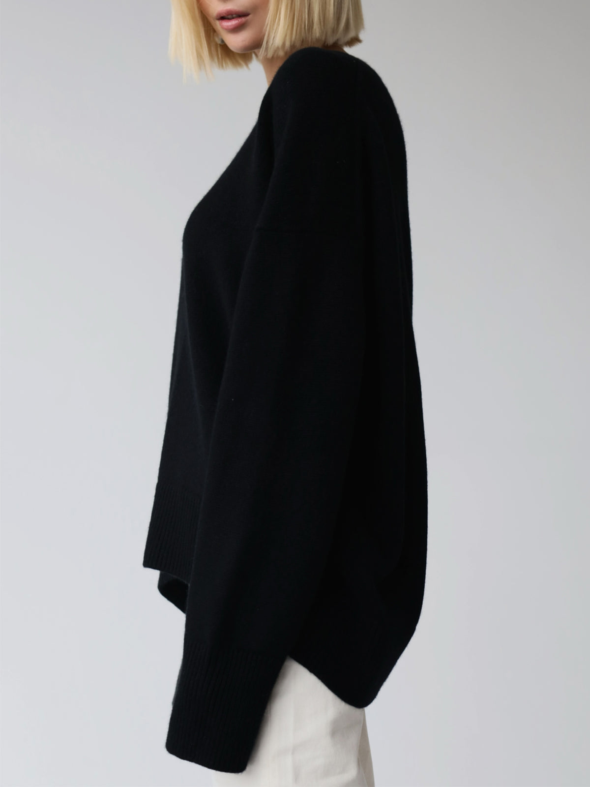 Damen Oversized Pullover Winterweich Groß