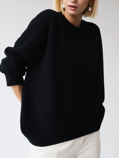 Damen Oversized Pullover Winterweich Groß