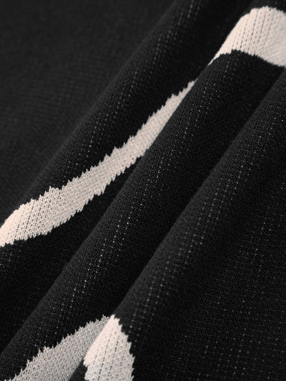 Kleid Damen Midikleid Figurschmeichelnd Abstrakt