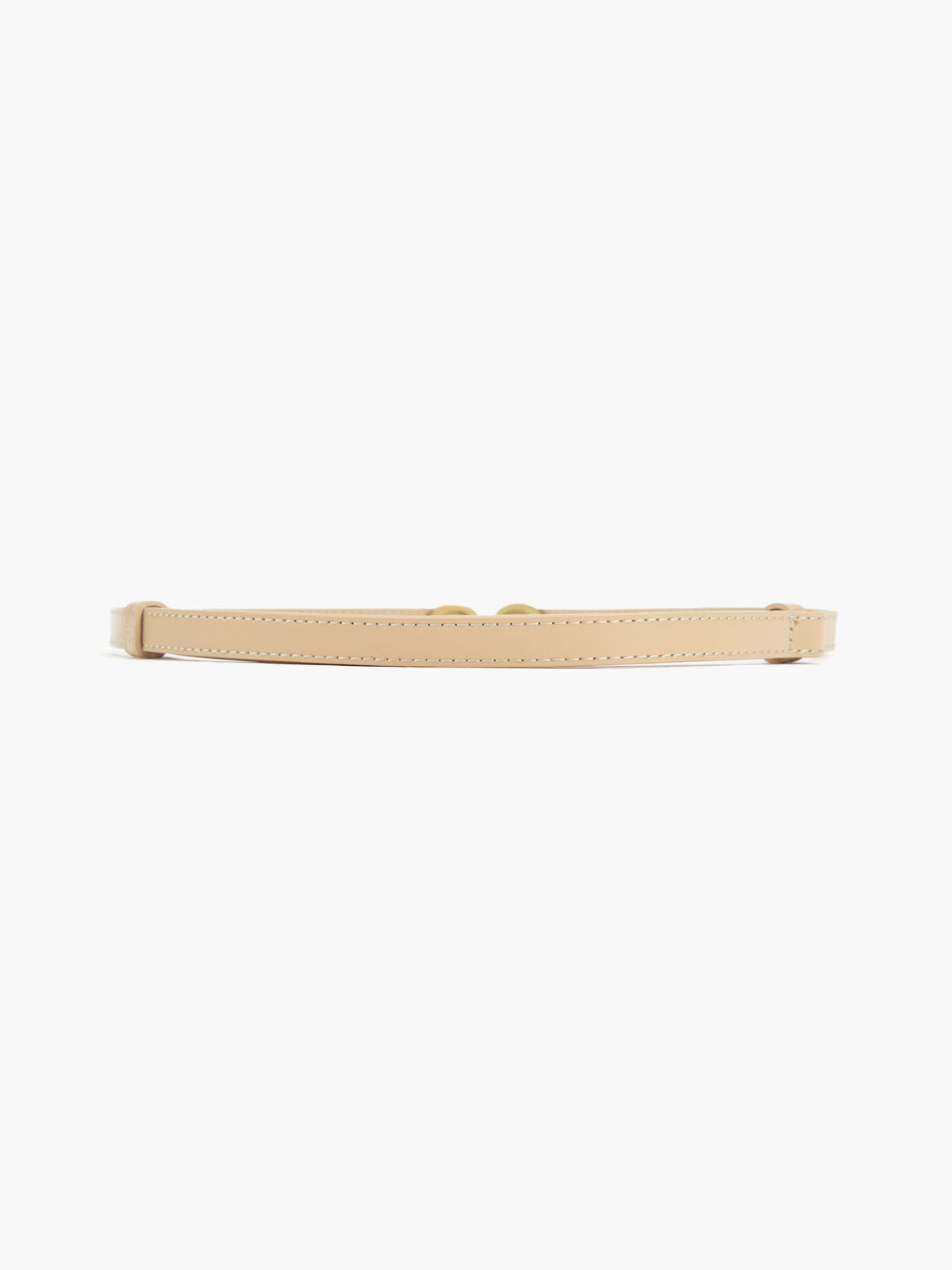Schmaler Leder Gürtel Gold Schnalle Damen