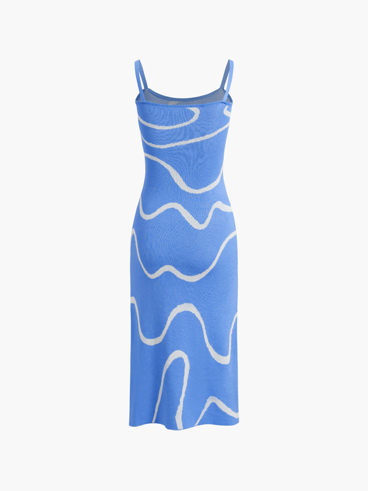 Kleid Damen Midikleid Figurschmeichelnd Abstrakt