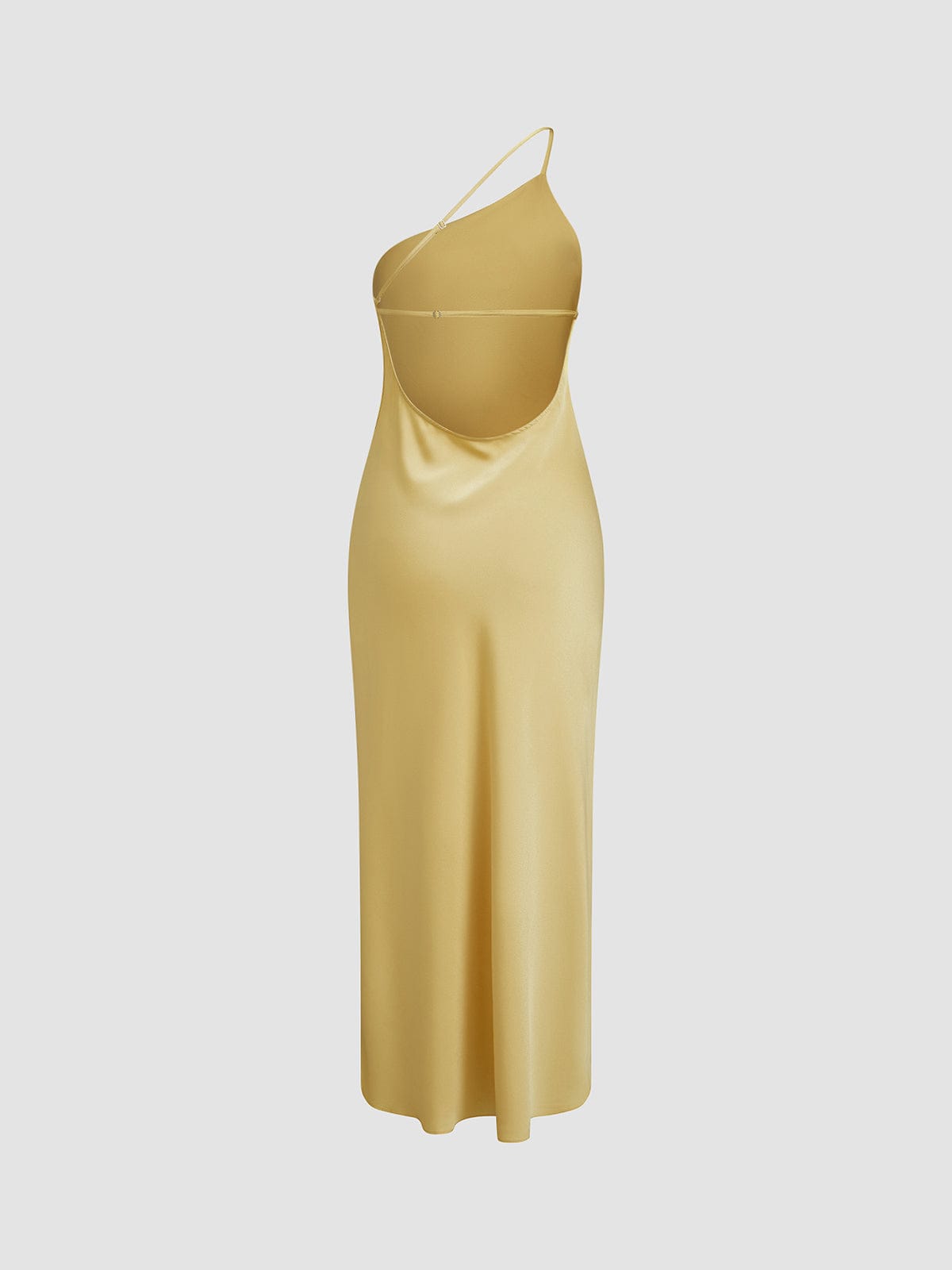 Elegantes Satinkleid Rückenfrei Hochzeit Kleid