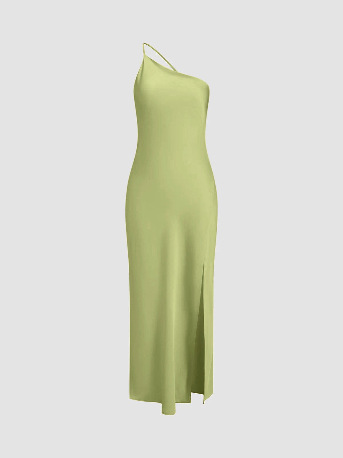 Elegantes Maxikleid Rückenfrei Satin mit feinen Trägern