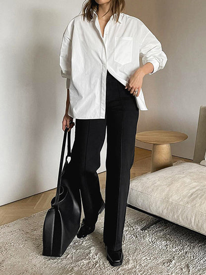 Damenbluse Oversized Elegant Zeitlos