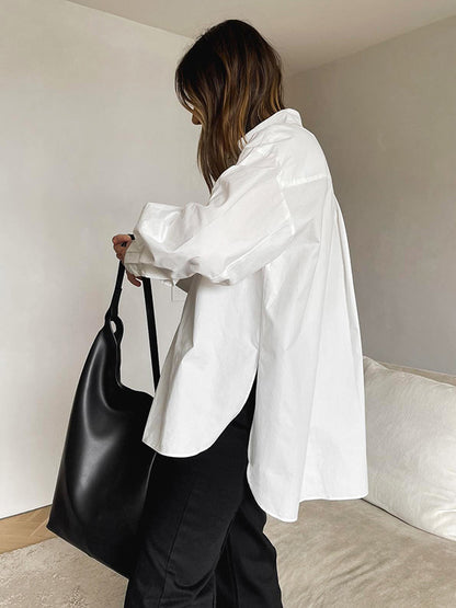 Damenbluse Oversized Elegant Zeitlos