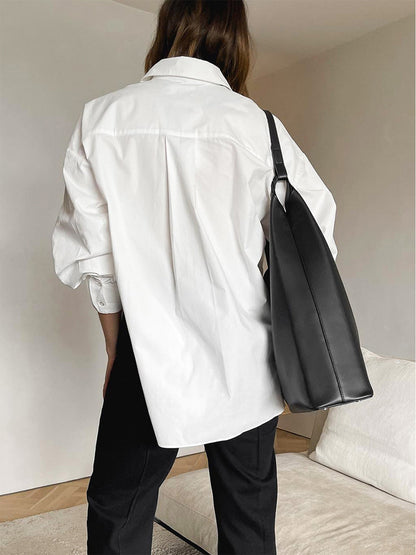 Damenbluse Oversized Elegant Zeitlos