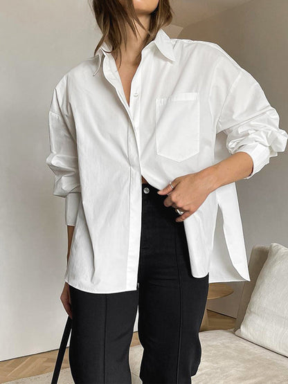 Damenbluse Oversized Elegant Zeitlos - BerlinGlamour
