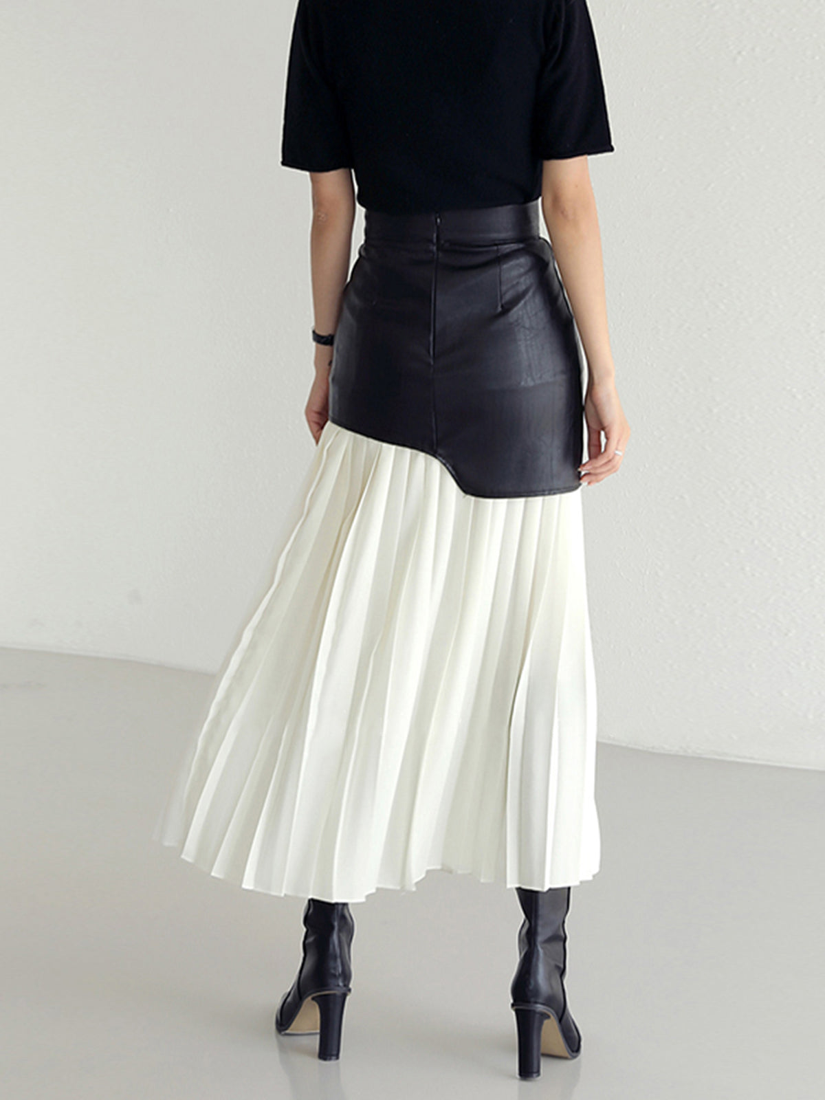 Damen Sommerrock Asymmetrisch Midi Kleid