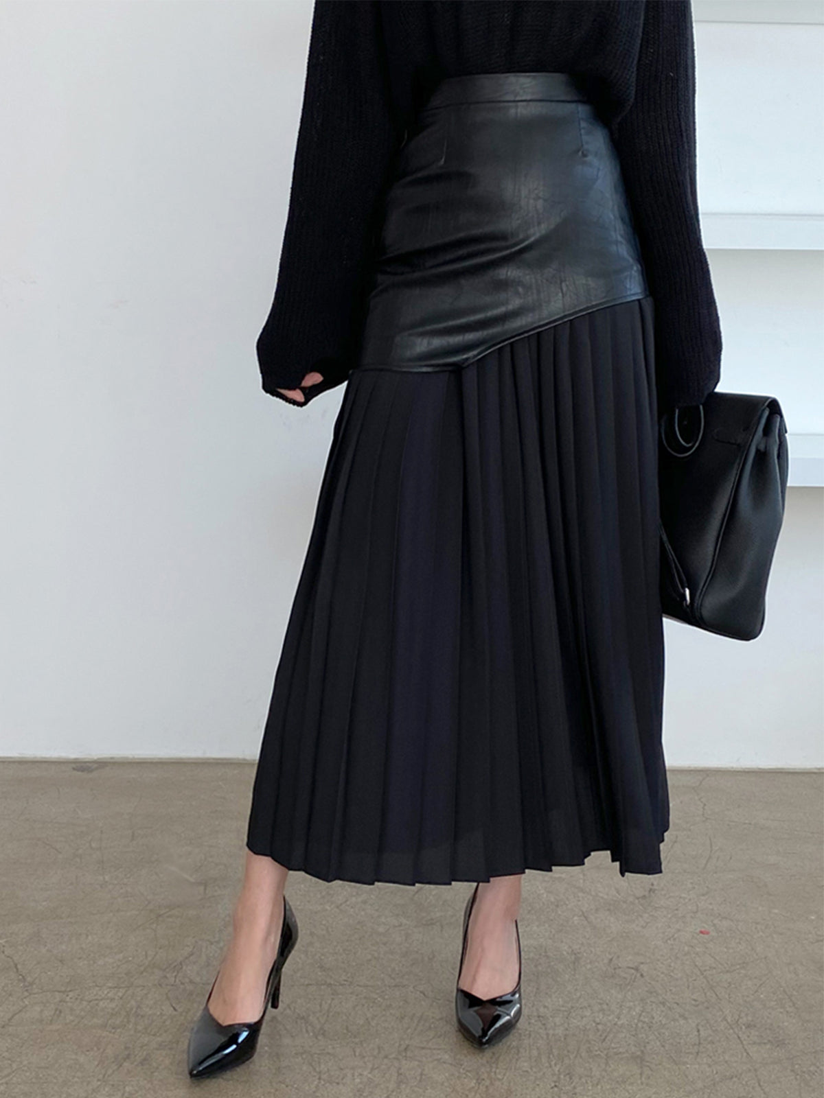 Damen Sommerrock Asymmetrisch Midi Kleid