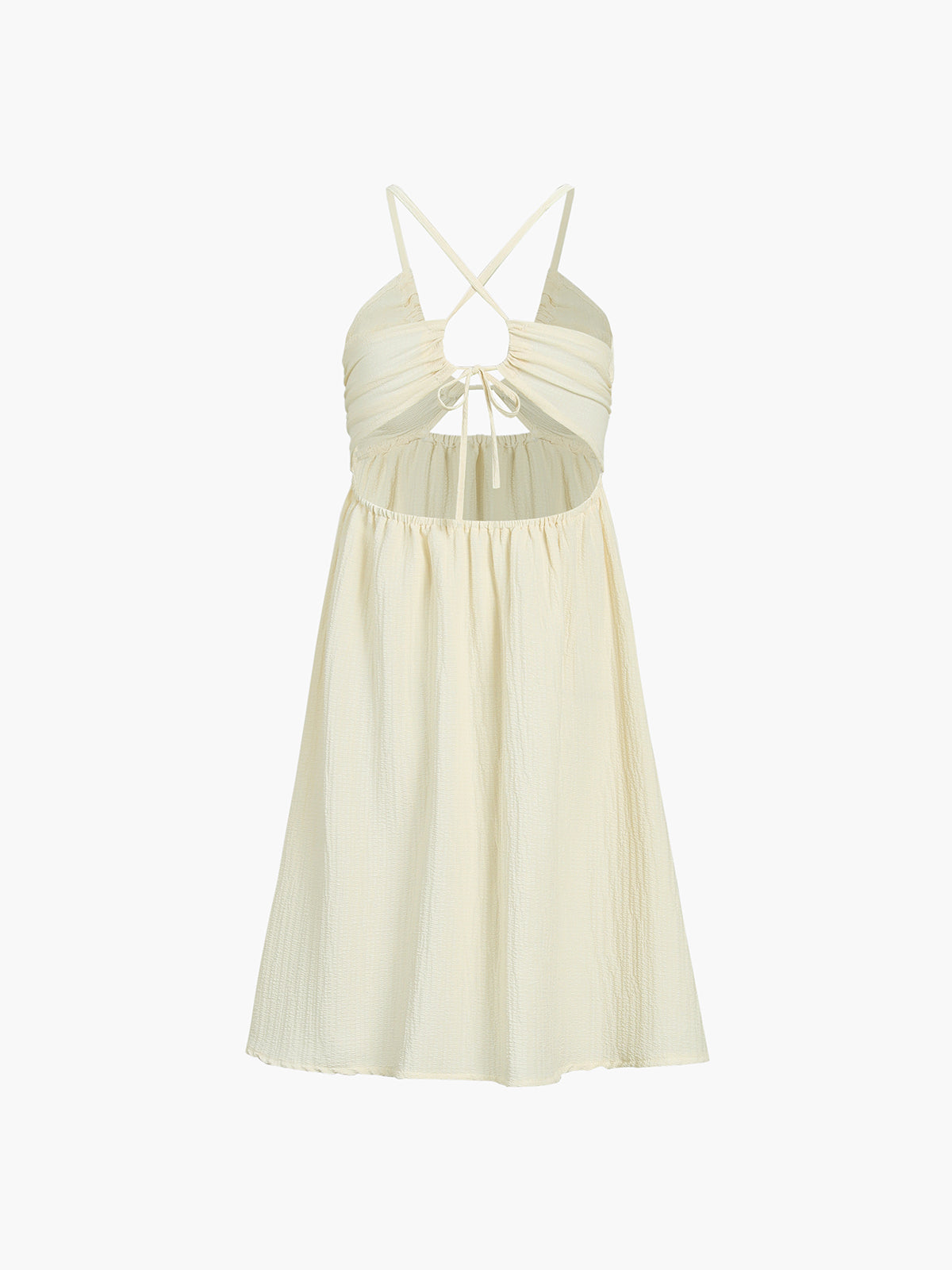 Sommerkleid Midikleid Luftig Cut-Out Spitze