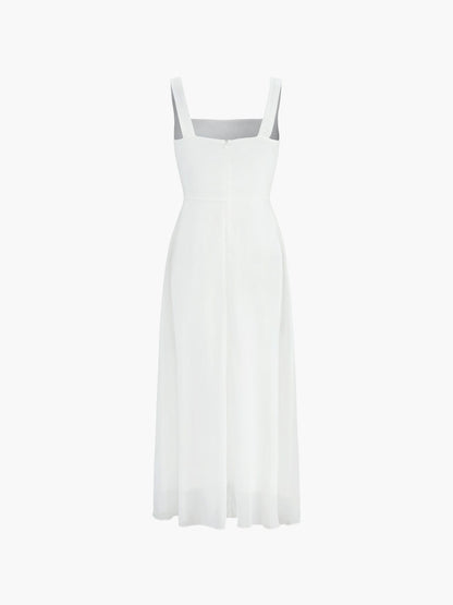 Elegantes Midikleid A-Linie Damenkleid Zeitlos